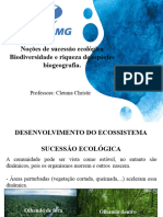 III) Sucessão Ecológica