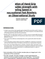 Correlation of Hand Grip and Shoulder Strength With - Final