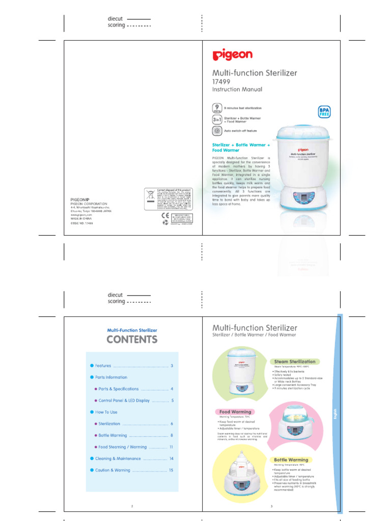 Multifunction Steam Sterilizer Manual EN 150921LRpath PDF