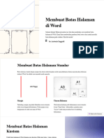 Membuat Batas Halaman Di Word