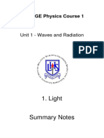 (459539) 1.1 BGE 1 - Light Summary Notes