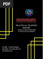 Practical Training Report