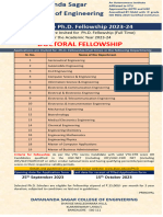 DSCE PH.D Notification