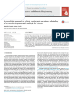 A Monolithic Approach To Vehicle Routing and Operations Scheduling of A Cross-Dock System