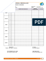 Jurnal Mengajar Kelas