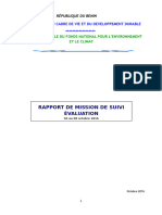 Rapport Mision de Suivi Evaluation Des Projets Octobre 2016