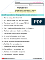 Preposition Worksheet 6