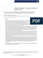 Eficacia de La Terapia Del Habla y El Lenguaje 1:1 para Niños Mayores Con Trastorno Del Lenguaje (Del Desarrollo)