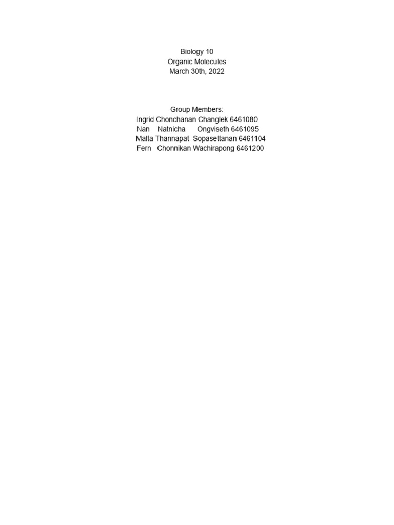 Lab Report PDF Nucleic Acids Polysaccharide
