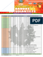 Lista Oficial Horarios de Ingreso