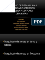 Maquinado de Piezas Planas