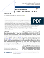 Time-Dependent Deformations of Eccentrically Loaded Reinforced Concrete Columns