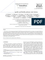 A Self-rechargeable and Flexible Polymer Solar Battery