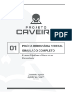 (Comentado) 1º Simulado PRF 2023 - Projeto Caveira