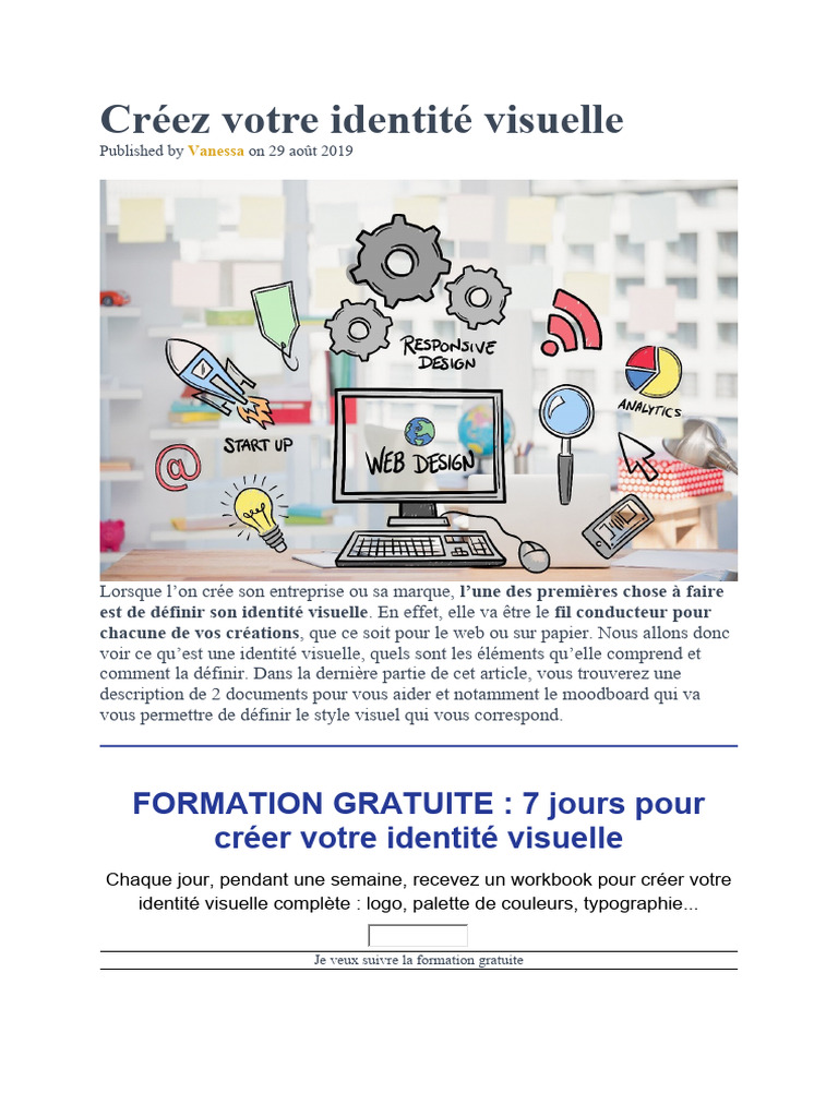 Créez votre identité visuelle complète | PDF | Logos | Marque