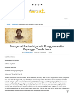 Mengenal Raden Ngabehi Ronggowarsito - Pujangga Tanah Jawa - Al Munawwir Komplek Q