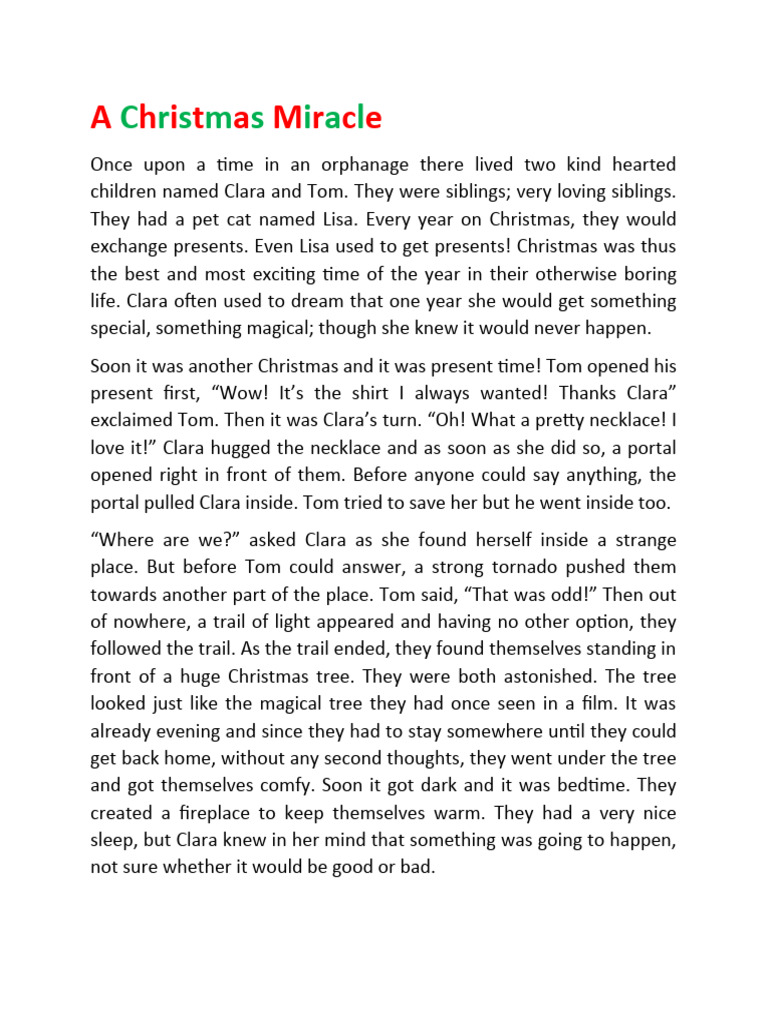 A Christmas Miracle PDF