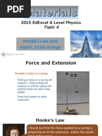 Hookes Law and Elastic Strain Energy