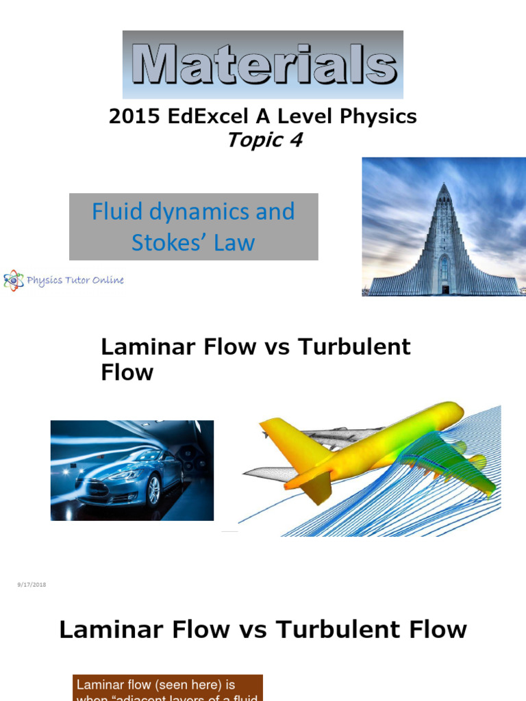 2.FluiddynamicsandStokesLaw PDF Fluid Dynamics Drag (Physics)