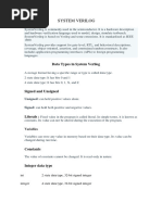 Data Types in System Verilog