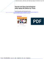 Test Bank For Ebersole and Hess Gerontological Nursing and Healthy Aging 5th Edition by Touhy Full Download