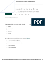 Historia Económica. Tema 4.1. Expansión y Crisis en La Europa Moderna