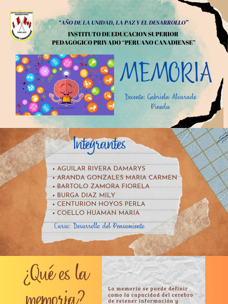 La Memoria Pdf Memoria Aprendizaje