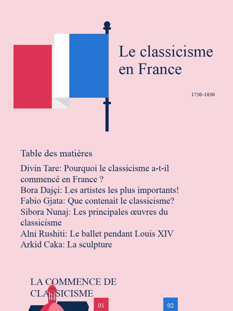 Les Auteurs Du Classicisme Pdf Le Classicisme | PDF