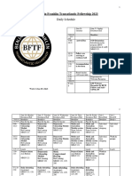 BFTF 2023 Daily Schedule
