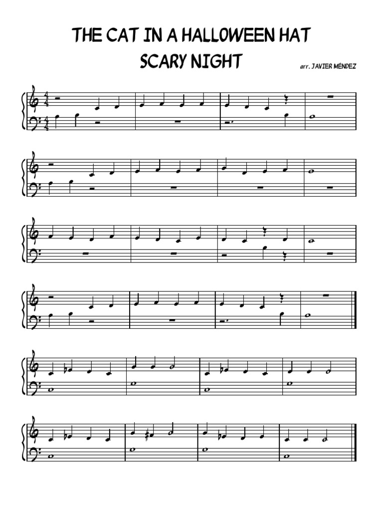 Halloween Easy Piano PDF