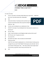 Intermediate Video Script Unit 7: Making A Social Arrangement in A Library