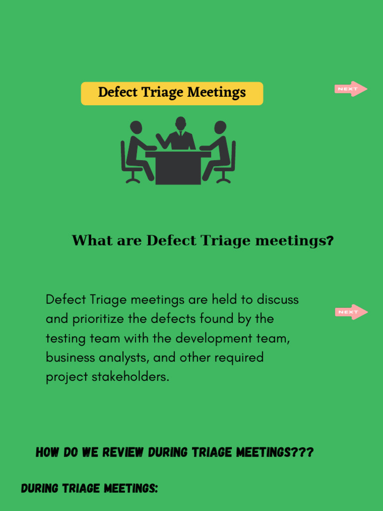 Defect Triage Meeting Guidelines | PDF