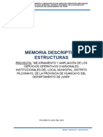 Memoria Descriptiva - Estructuras