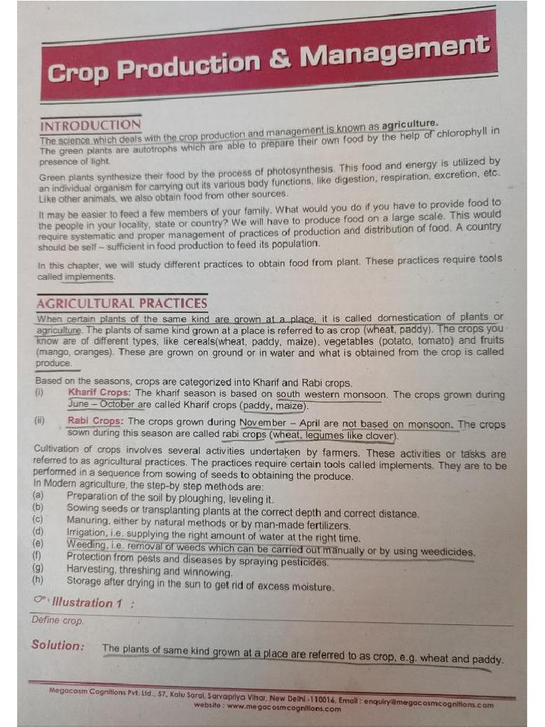 Crop Production and Management PDF