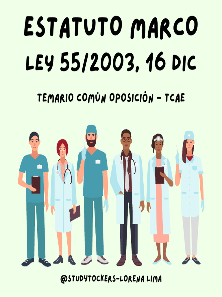 Ley 55 2003 De 16 Diciembre Estatuto Marco