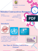 Métodos Contracetivos Hormonais - 1.ºS