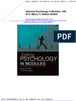 Test Bank For Exploring Psychology in Modules 10th Edition by David G Myers C Nathan Dewall Full Download