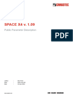 Service Manual SPACE X4 Parameter Description V 1.09 201806 GB