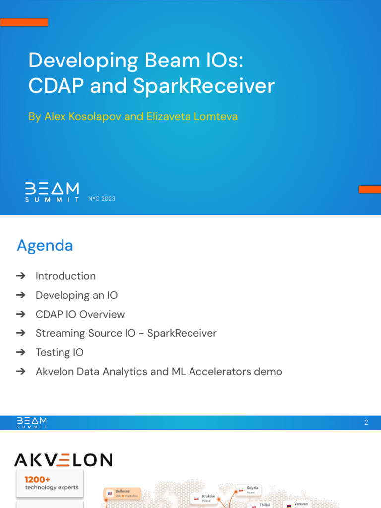 Developing Beam IOs: CDAP & SparkReceiver | PDF | Apache Spark ...