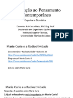 11 Aula - Introdução Ao Pensamento Contemporâneo Curie