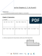 Math Revision Sheet