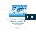 Les Échanges Internationaux Dans Un Contexte de Mondialisation