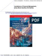 Test Bank For Foundations of Financial Management 17th Edition Stanley Block Geoffrey Hirt Bartley Danielsen Full Download