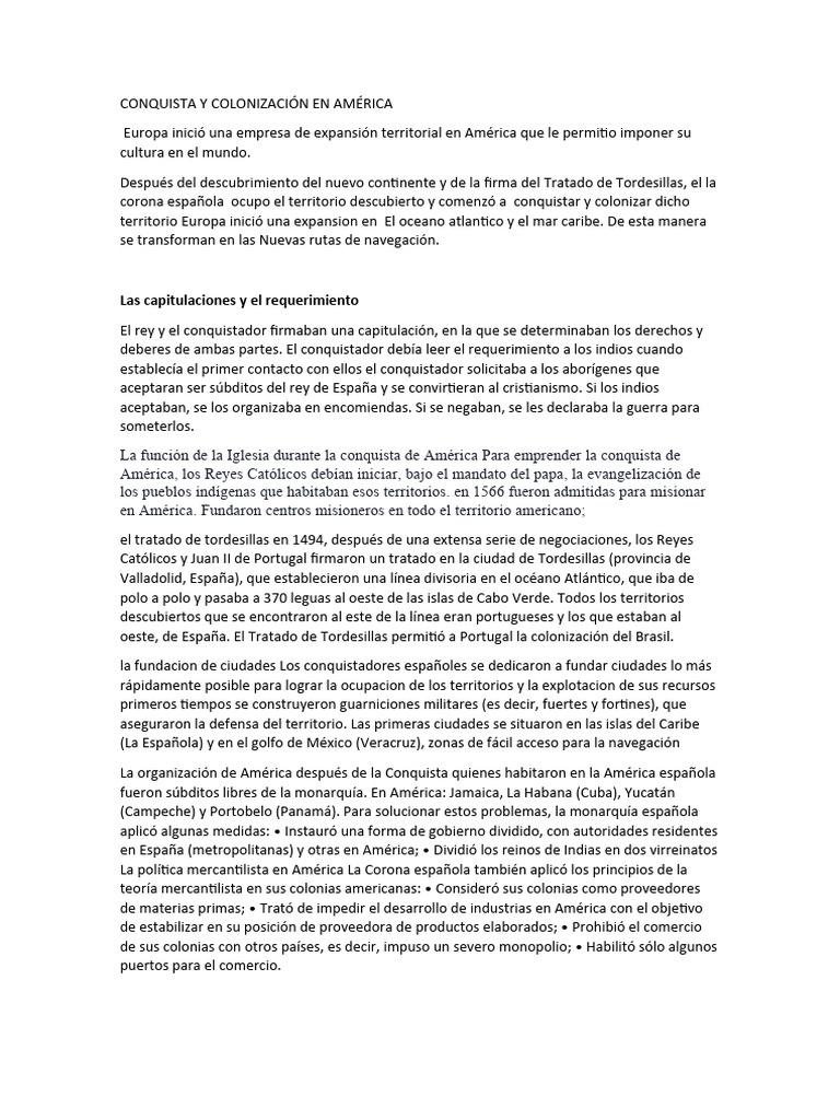 CONQUISTA Y COLONIZACI N EN AM RICA - 1717908422