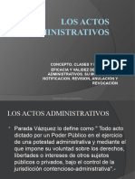 Los Actos Administrativos