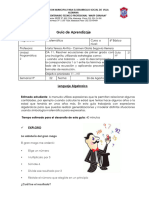 Mat - 6EGB - U2 - G21 - Álgebra - Lenguaje - Algebraico Sexto