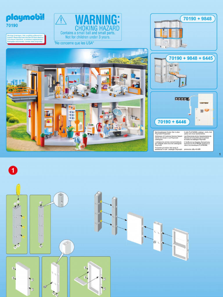 Playmobil Set 70190 Rescue Large Hospital PDF