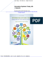 Test Bank For Information Systems Today 8th Edition Joseph Valacich Full Download