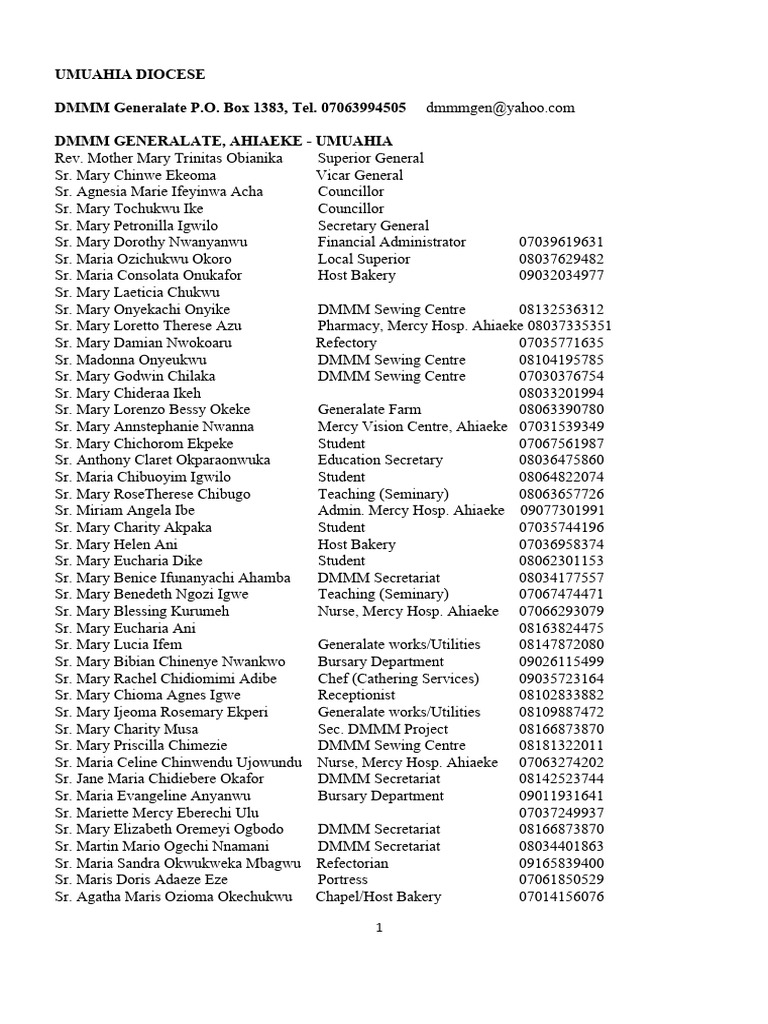 for-umuahia-diocese-directory-pdf-health-sciences-nursing