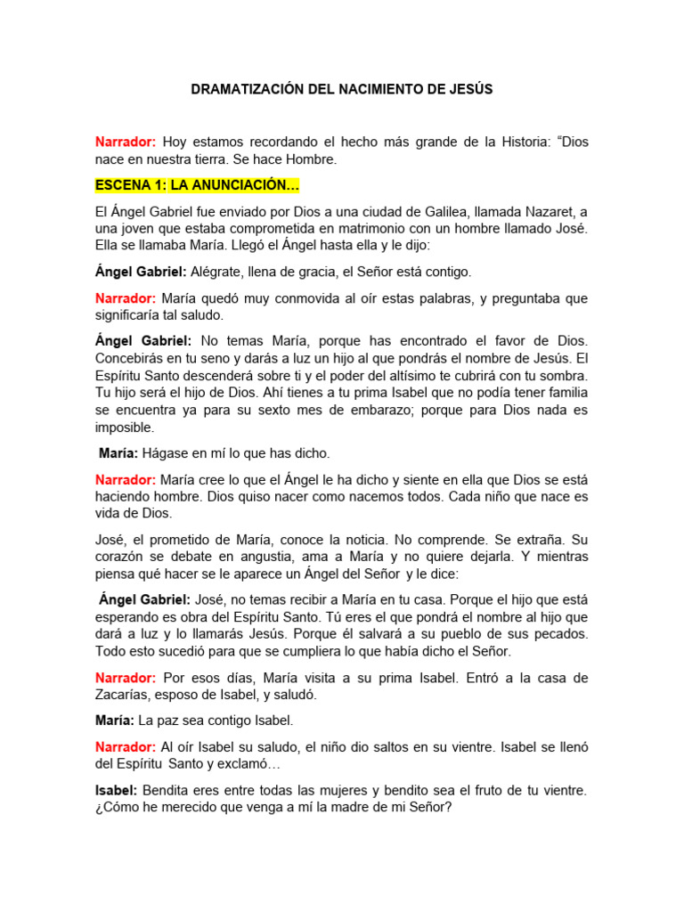 El Nacimiento de Jesús | PDF | María, madre de Jesús | San José